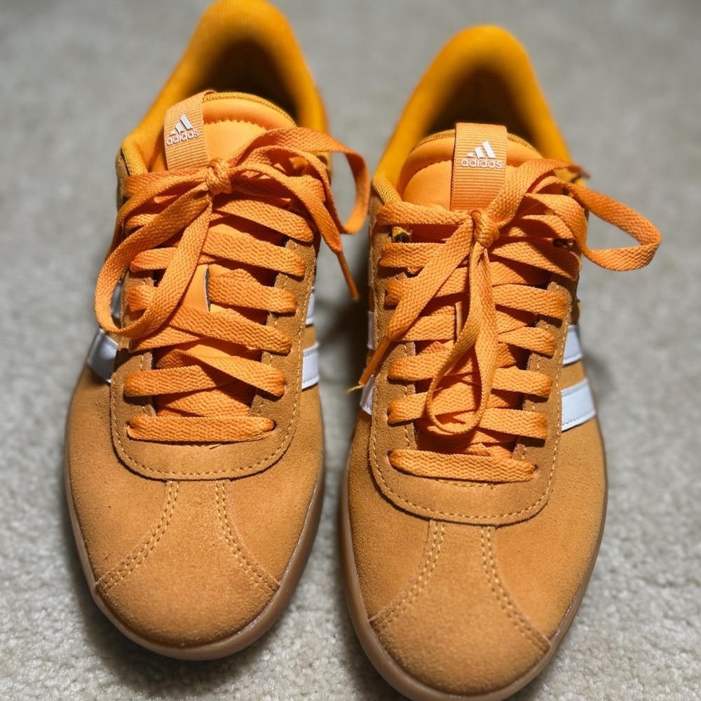 Adidas VL Court 3.0 Orange Women's Shoes Size 6/Men's Size 5